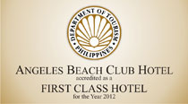 First Class Hotel as rated by the Department of Tourism